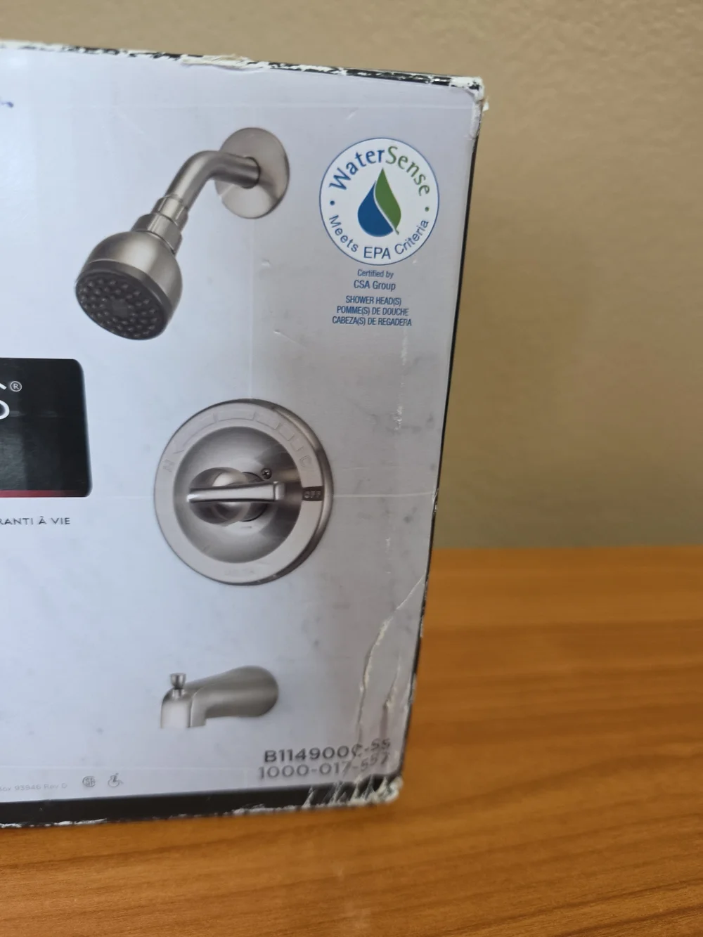 Delta B114900C-SS Single Spray Tub & Shower Faucet Brushed Nickel MISSING PARTS